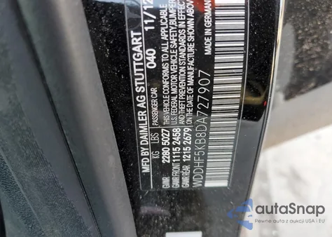 2013 Mercedes-Benz E 350 E 350 Sport из США, поврежденный, VIN WDDHF5KB8DA727907